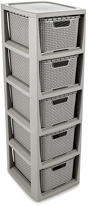 Vonios lentyna Branq Rattan, 29.5 cm x 80 cm x 24 cm, pilka sp.