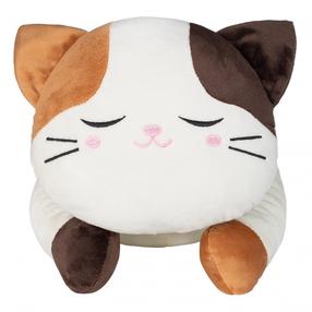 Pliušinis žaislas katė Fancy Cat, ruda sp./balta sp., 50 cm