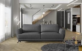 Sofa Megis Inari 96, tamsiai pilka sp., 95 x 250 cm x 90 cm