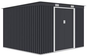 Dārza noliktava Oregon, 241 cm x 261 cm x 176 cm, melna krās.
