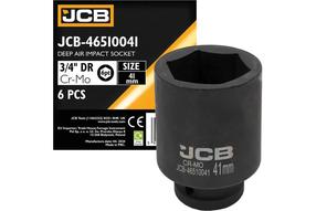 Sügav kuusnurkne löögipesa JCB 46510041, 41 mm, 3/4"
