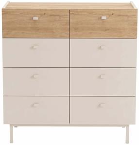 Komoda Kalune Design Luke, ąžuolo sp./smėlio ruda sp., 93.1 cm x 89.4 cm x 41.8 cm