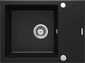Кухонная мойка Deante Evora ZQJ N11A, гранит, 59 см x 44 см x 18 см, черный цв.