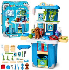 Žaislinis daktaro rinkinys, veterinaro rinkinys Lean Toys Pet Carry Case 32046