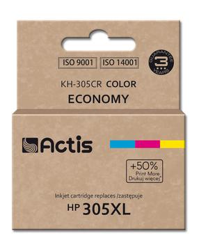 Картридж для струйного принтера Actis KH-305CR, желтый цв./фуксия (magenta) цв./циановый голубой (cyan) цв., 18 мл
