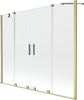 Vonios sienelė Mexen Velar Duo II, 150 cm x 170 cm, brushed gold sp./grūdintas