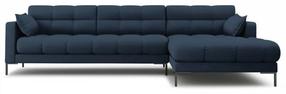 Kampinė sofa Micadoni Home Mamaia 5 Seats, tamsiai mėlyna sp., dešininė, 293 x 185 cm x 75 cm