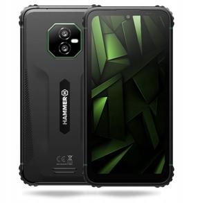 Mobilais telefons Hammer Ranger, 256 GB, melns krās., zaļa krās.