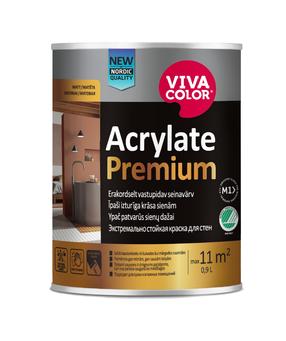 Краска для стен Vivacolor ACRYLATE PREMIUM, белый цв., 0.9 л