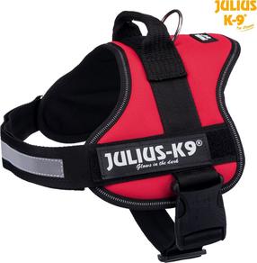 Petnešos šunims Trixie Julius-K9, juoda sp./raudona sp., 580 - 760 mm x 40 mm, M-L