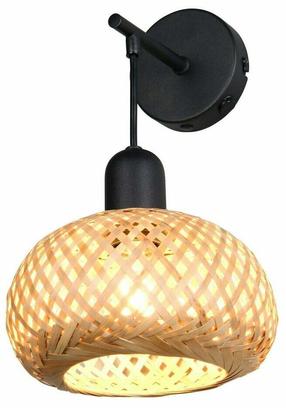 Lampa sienas Reality Leonie R21871736, E27, 1 x 10 W, brūna krās. / melna krās., 18 x 18 x 10 cm