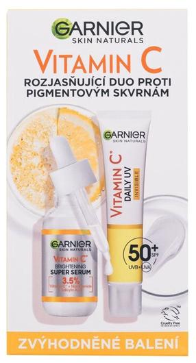 Sejas kopšanas līdzekļu komplekts sievietēm Garnier Skin Naturals Vitamin C, 70.0 ml, SPF 50
