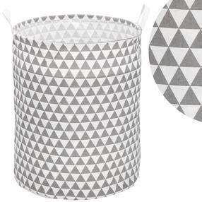 Krepšys žaislams, žaislams Springos HA0125, 63 l, balta sp./pilka sp., 40 x 40 x 50 cm