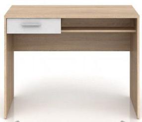 Rašomasis stalas Nepo Plus BIU1S, ąžuolo/pilka