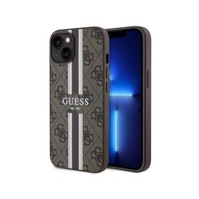 Telefona vāciņš Guess GUHMP14SP4RPSW, brūna krās., Apple