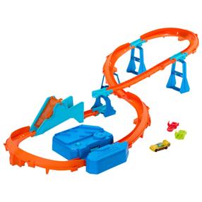 Automobilių trasa Mattel Hot Wheels Track Creator Boosted Jump Speedway JDB49, įvairių spalvų