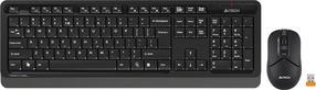 Klaviatūros ir pelės komplektas A4Tech Fstylet FG1012, EN, juoda, belaidė