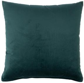 Dekoratīvs spilvens Home4you Velvet 2, tumši zaļa krās., 45 cm x 45 cm