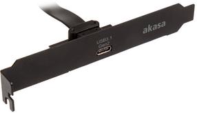 Adapteris Akasa USB 3.1 Gen2 Type-C Adapter Cable USB Type-C, PCIe, 0.5 m, juoda sp.