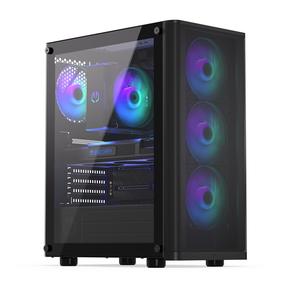 Корпус компьютера Endorfy Ventum 200 ARGB, прозрачный цв./черный цв.