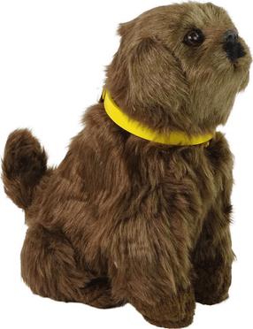 Rotaļu dzīvnieks Lean Toys Dog 12694, 19 cm, brūna krās.