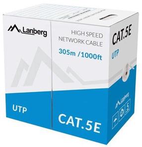 Kabelis Lanberg CAT.5E UTP, 305 m, oranža krās.