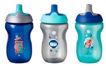 Puodelis su snapeliu Tommee Tippee Sippee Trainer Cups, 300 ml, 1 m., plastikas, įvairių spalvų