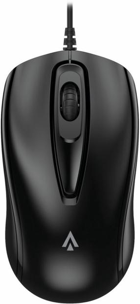 Проводная компьютерная мышь Accura Armona, с проводом к usb / ps/2, черный цв.