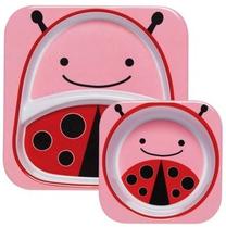 Lėkštutė Skip Hop Ladybug, 6+ mėn., melaminas