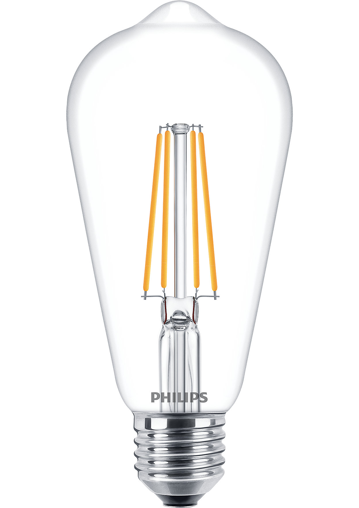Lambipirn Philips Filamentinė LED, ST64, 2700 °K, E27, 7 W, 806 lm