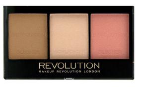 Konturēšanas palete Makeup Revolution London Ultra Sculp & Contour, rozā krās./bēša krās., ultra fair c01, 11 g