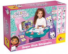 Bērnu spēļu galds Lisciani Gabbys Dollhouse Super Desk, daudzkrāsaina