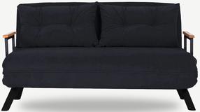 Sofa-lova Hanah Home Sando 2-Seater, juoda sp., 78 x 133 cm x 78 cm