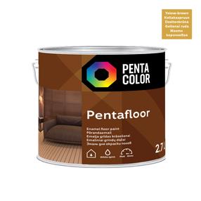 Grindų dažai Pentacolor Pentafloor, geltonai ruda sp., 2.7 l