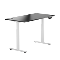 Datorgalds regulējams augstums Up Up Bjorn B-57051PT/W-ED22-80M, 150 cm x 75 cm, 72 - 120 cm, balta krās./melna krās./pelēka krās.