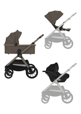 Universalus vežimėlis Lionelo Layla 3in1, taupe sp.
