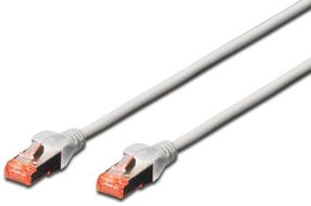 Laidas Digitus CAT 6 S/FTP Patch RJ-45 8P8C, RJ-45 8P8C, 10 m, pilka sp.