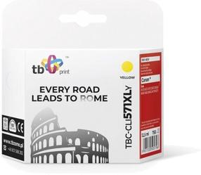 Кассета для принтера TB Print TBC-CLI571XLY, желтый цв., 12.5 мл