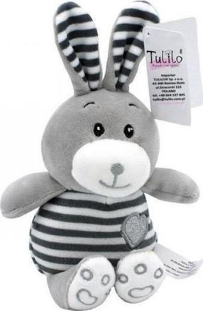 Pliušinis žaislas Tulilo Rabbit 9152, pilka sp., 26 cm