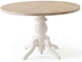 Stalas Kalune Design Albero 06, ąžuolo sp./balta sp., 120 cm x 120 cm x 75 cm