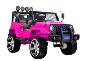 Bērnu elektroauto Jeep S2388, rozā krās.