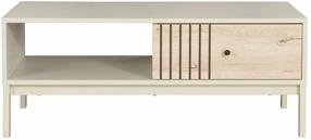 TV staliukas Frost L5, baltas/rusva, 40 cm x 100 cm x 50 cm