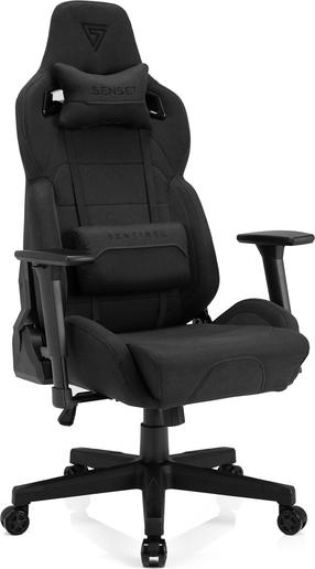 Žaidimų kėdė SENSE7 Sentinel 8148250, 72 x 57 x 120 - 128 cm, juoda sp.