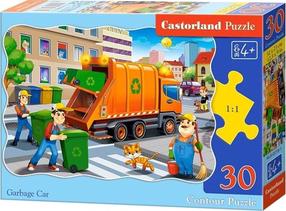 Пазл Castorland Garbage Car 30 el. 03778, 23 см x 32 см, 30 шт., многоцветный