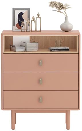 Блок выдвижных ящиков Home4you Iris 20130, розовый цв., 100 см x 40 см x 80 см