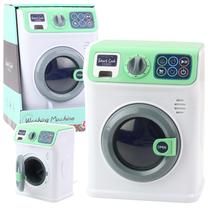 Žaislinė buitinė technika, skalbimo mašina Lean Toys Mini Kitchen Series, balta sp./žalia sp.