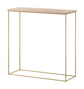 Консольный стол ADRK Milan, коричневый цв./золотой цв., 30 см x 80 см x 80 см