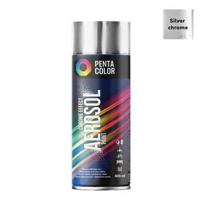 Краски в аэрозоле Pentacolor Chrome effect, простые, серебристый цв., 0.4 л