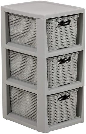 Vonios lentyna Branq Rattan, 29.5 cm x 51 cm x 24 cm, pilka sp.