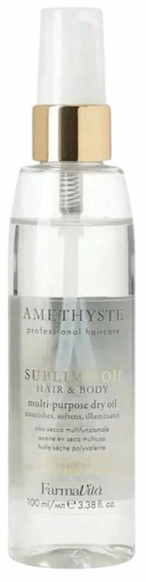 Matu eļļa, matu un ķermeņa kopšanai Farmavita Amethyste Sublime, 100 ml